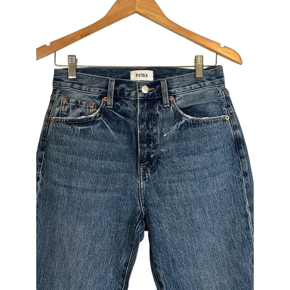 NWT Pistola Keaton High Rise Slim Straight Jeans Women’s Size 26 100% Cotton - Picture 5 of 9
